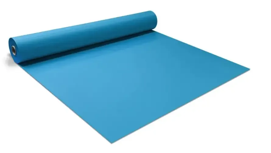 Blå rulle 75mm standardfärg rektangulär halkfritt underlag Blå rulle 75mm standardfärg rektangulär halkfritt underlag